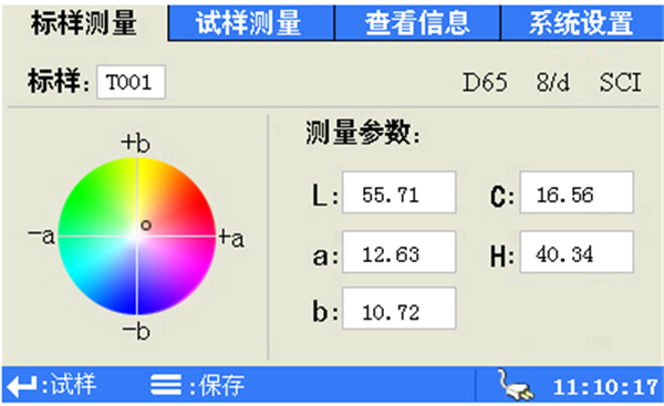 色差结果